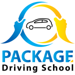 package driving school logo