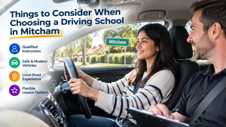 Things to Consider When Choosing a Driving School in Mitcham​