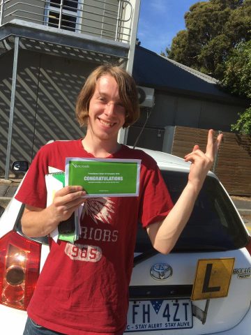 Congratulations Joel very well done great drive great pass at your first attempt from PACKAGE DRIVING SCHOOL