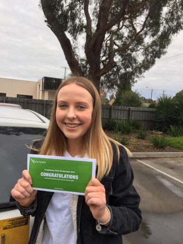 Elina passed the driving test at her first attempt from package driving school